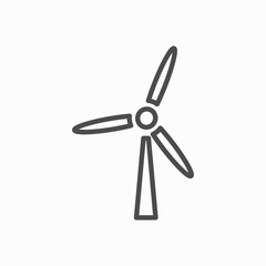 Windmill alternative and renewable energy icon