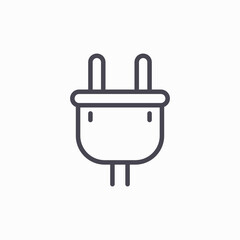 Electric plugs icon vector. Switch, power, electricity Icon vector image.