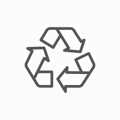 recycle symbol icon vector illustration