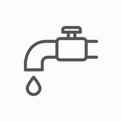 tap water faucet icon design vector illustration. water drop.