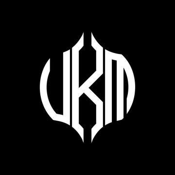 VKM letter logo. VKM best black background vector image. VKM Monogram logo design for entrepreneur and business.
