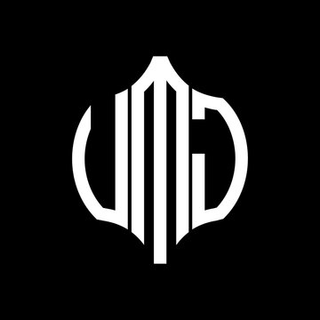 VMJ letter logo. VMJ best black background vector image. VMJ Monogram logo design for entrepreneur and business.
