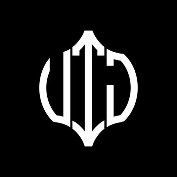 VTJ letter logo. VTJ best black background vector image. VTJ Monogram logo design for entrepreneur and business.
