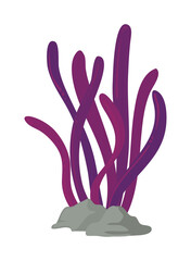 purple seaweed design