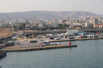 Fototapeta na wymiar Cruise Port in Athens, Greece