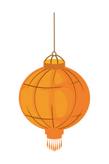 orange chinese lamp
