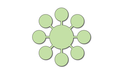 Organisation Chart Graphic Green 8