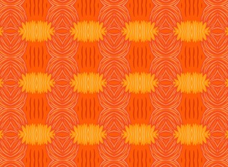 Ikat geometric folklore ornament with diamonds. Tribal ethnic texture. Ornament stripes Aztec style. Folk embroidery. Indian, Scandinavian, Gypsy, Mexican, African rug. Digital art illustration