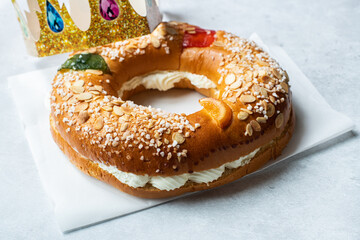 Roscon de Reyes - traditional Spanish Christmas baking.