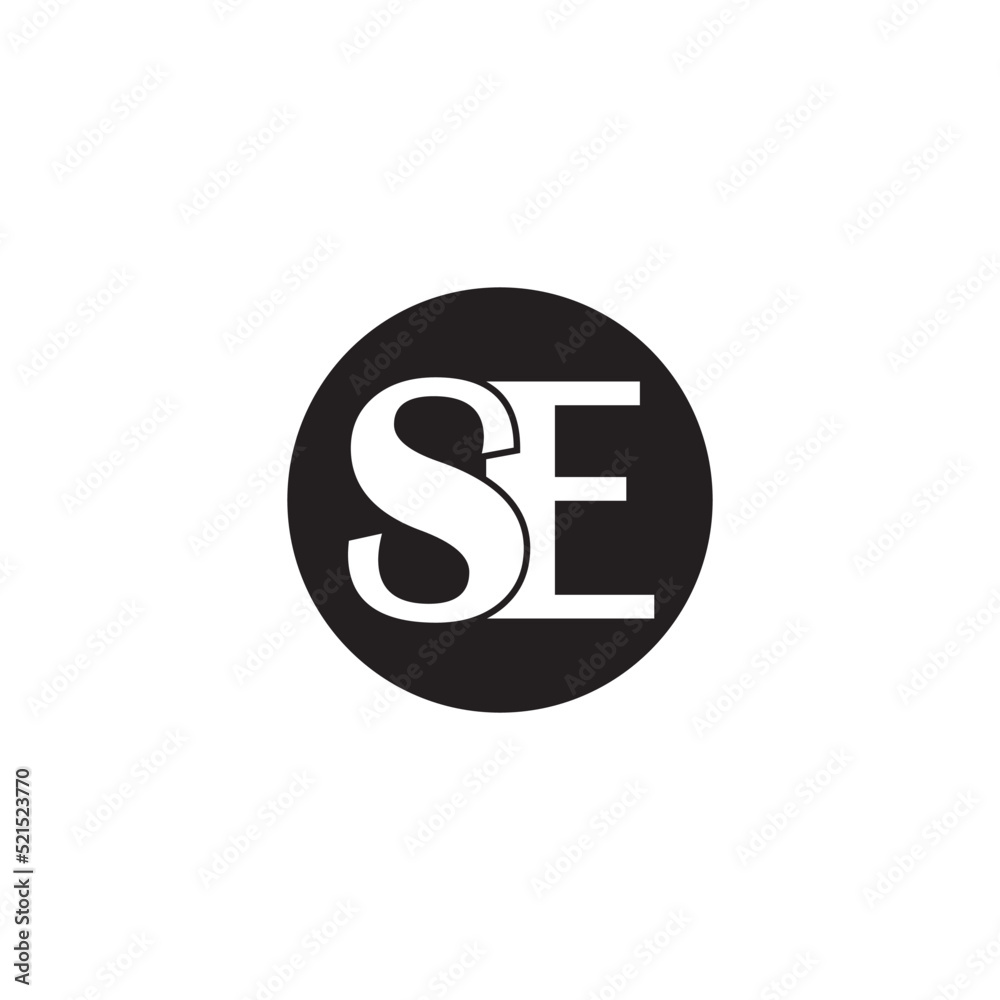 Wall mural se letter logo