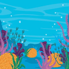 sea coral card
