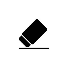 eraser icon flat style trendy stylist simple