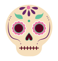 decorated skull design