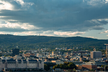 Fototapeta na wymiar cityscape of Oslo