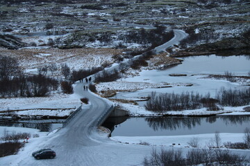 Christmas time in reykjavik iceland