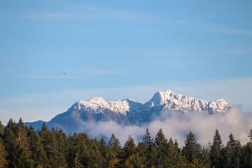 Clouds Below the Mountain