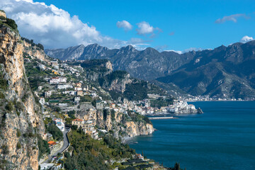 Fototapeta na wymiar Amalfi coastline, Italy