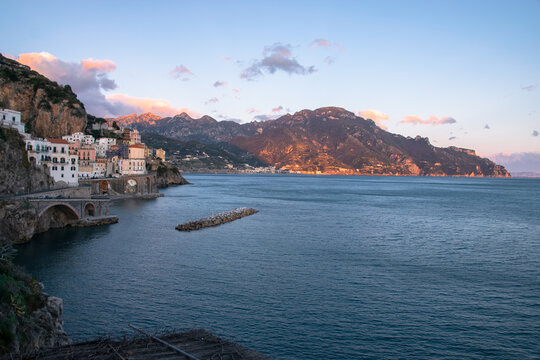 Atrani cityscape. Amalfi coast