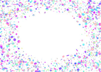 Neon Tinsel. Glitter Foil. Laser Banner. Kaleidoscope Effect. Ho