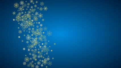 Christmas and New Year snowflakes