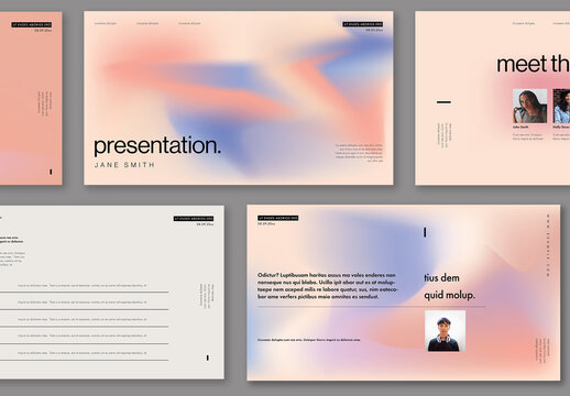 Gradient Presentation Layout Design