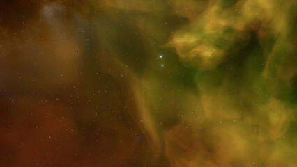 Deep space nebula with stars. Bright and vibrant Multicolor Starfield Infinite space outer space background with nebulas and stars. Star clusters, nebula outer space background 3d render
