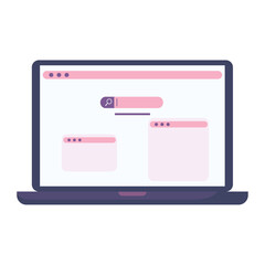 Obraz premium pink laptop design