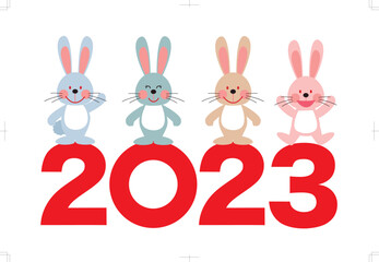Greetings of the New Year 2023.
2023 is the Year of the Rabbit in Japan.
