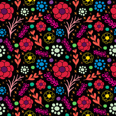 Fototapeta premium seamless floral pattern