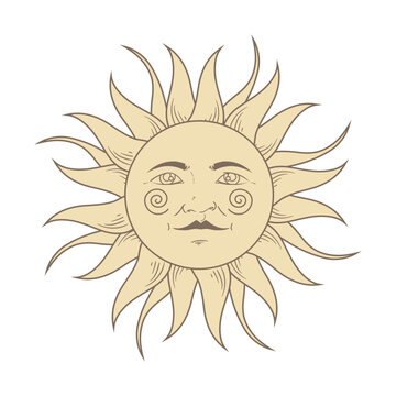 tarot sun design