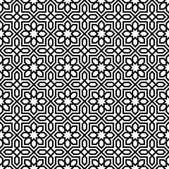 Vector seamless with geometric Arabic pattern