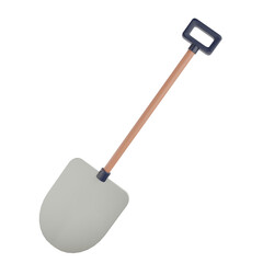 3D carpentry tools shovel