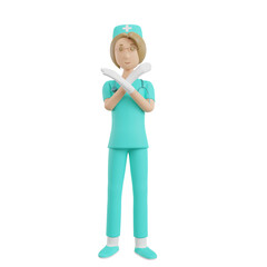 3d nurse character