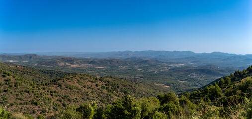 panorama sur le Parc Naturel de la Serra