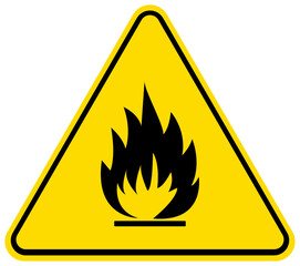 fire danger flammable sign