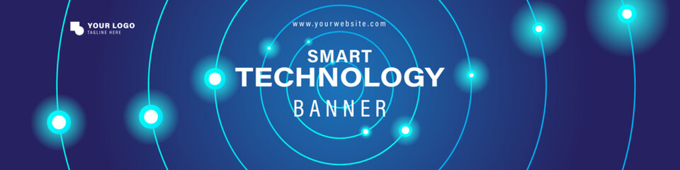 technology linkedin banner template