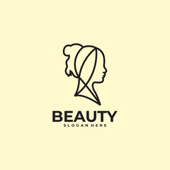 abstract beauty logo vector design template