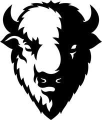 Bison (American Buffalo) Head Mascot Design © DKG1111