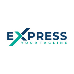 express delivery logo vector design template