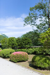 日南市豫章館の庭園	