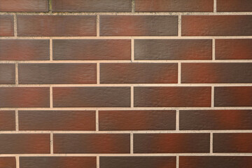 Obraz premium Texture of brown brick wall as background