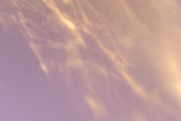 Caustic effect light refraction on pink wall overlay photo mockup, blurred sun rays refracting...