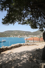 Beautiful view of sea coast on sunny day