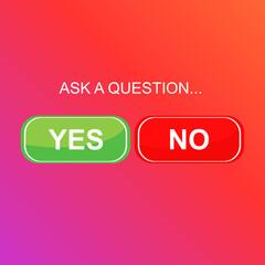 Buttons for social networks. Social media poll template.