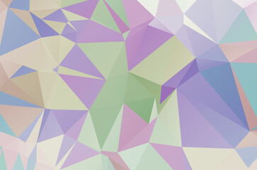 Fototapeta premium Polygonal design for your web site. Multicolor Rainbow vector abstract mosaic backdrop Glitter abstract illustration with an elegant design.
