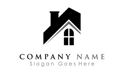 building roof home logo
