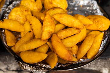Fried street food - Empanadas, Colombian gastronomy