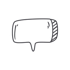 Naklejka premium flat speach bubble design