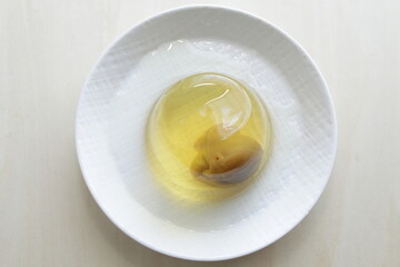 Japanese Plum wine jelly, with Ume inside
