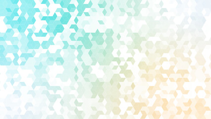 ダイヤのパターン背景素材，グリーンとオレンジのグラデーション